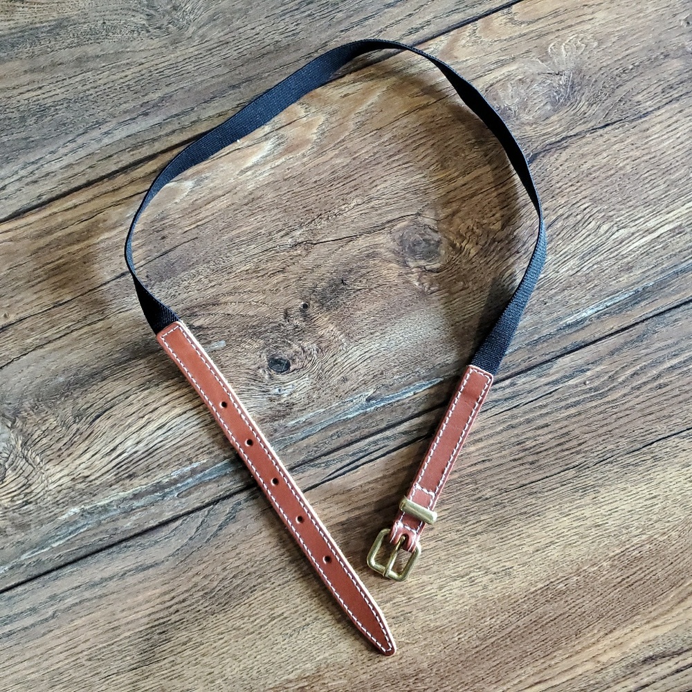 Old navy elastic stretch belt black and brown